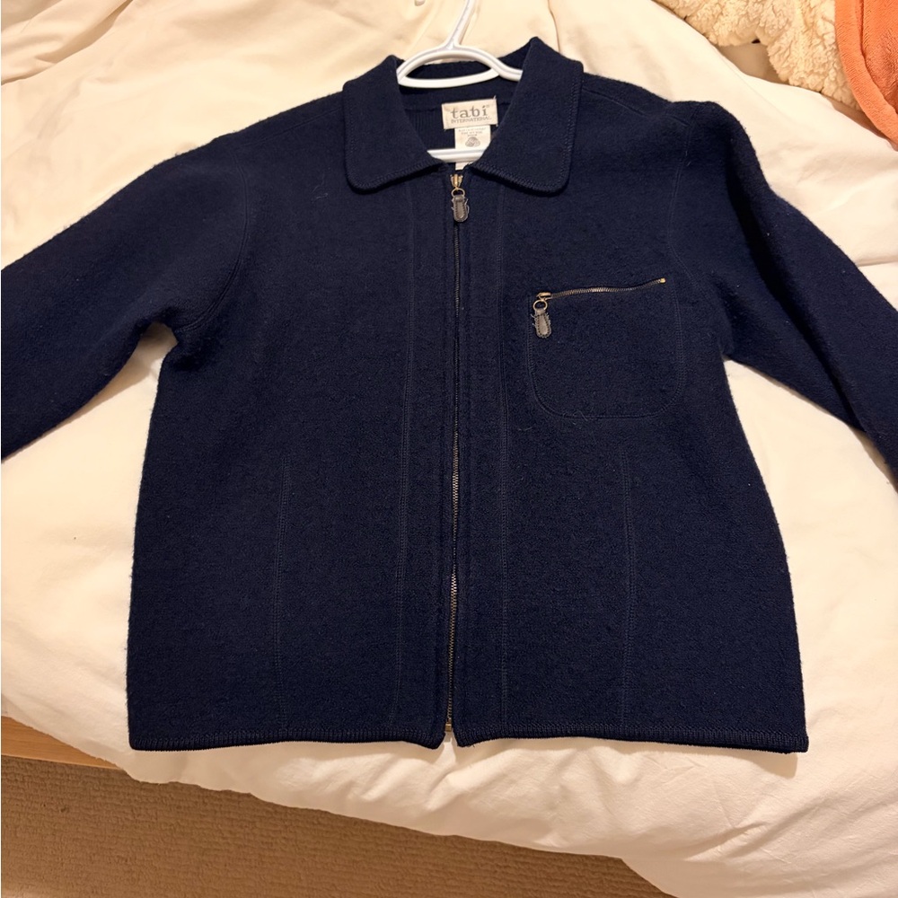 Navy Blue Wool Blazer by Fotr